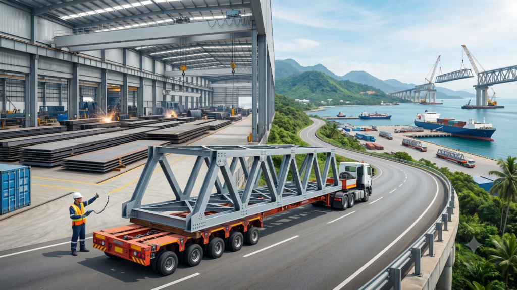 Pabrik fabrikasi jembatan baja